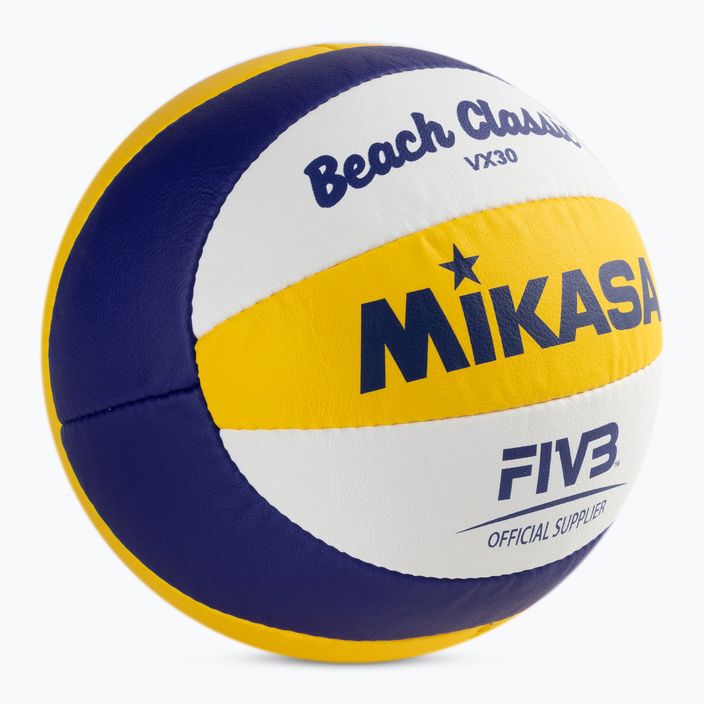 Piłka do siatkówki plażowej Mikasa VX30 yellow/blue rozmiar 5 2