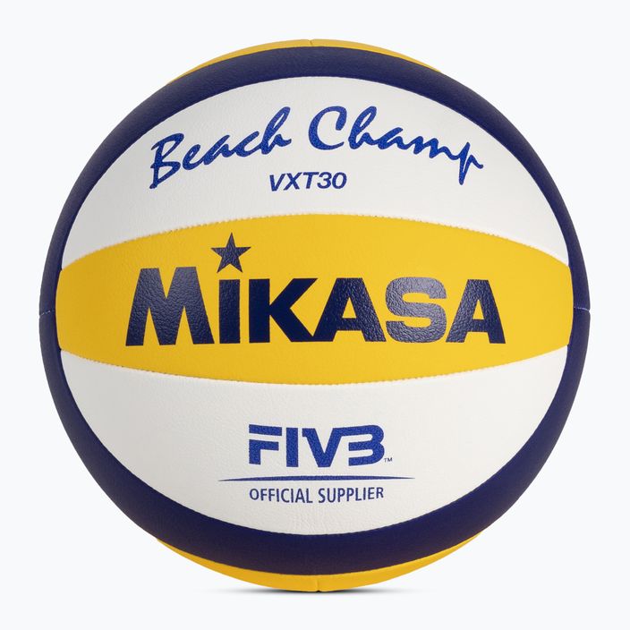 Piłka do siatkówki plażowej Mikasa VXT30 yellow/blue rozmiar 5
