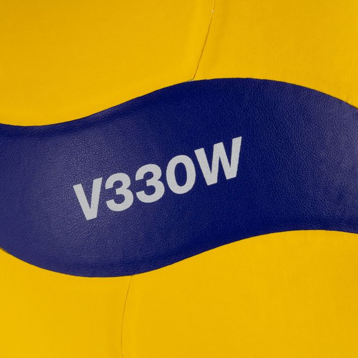 Piłka do siatkówki Mikasa V330W yellow/blue rozmiar 5 4