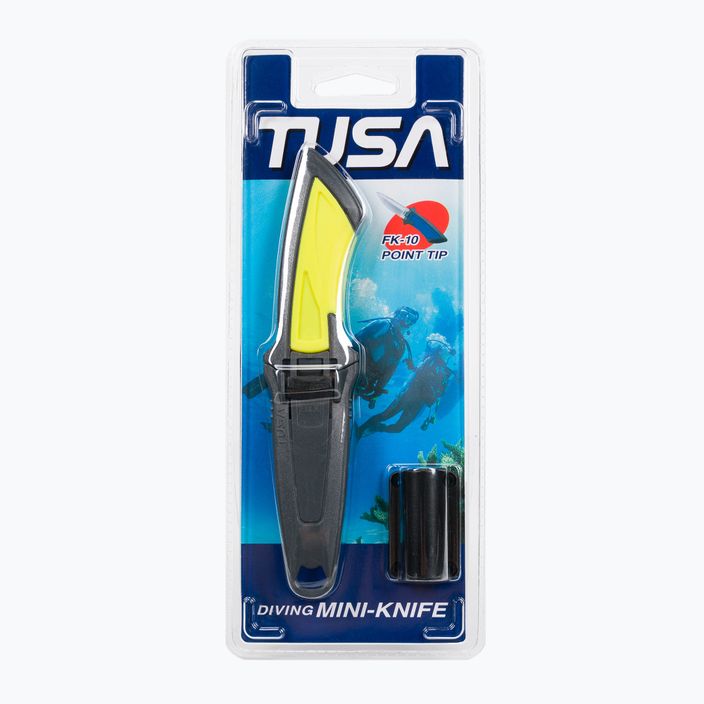 Nóż do nurkowania TUSA Mini Knife FK-10 zółty/czarny