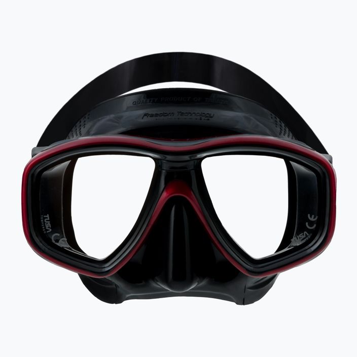 Maska do nurkowania TUSA Ceos czarna/czerwona 2
