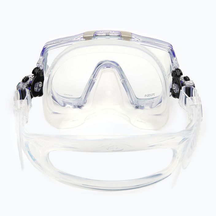 Maska do nurkowania TUSA Freedom Elite biała/granatowa 5