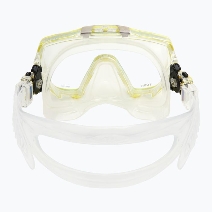 Maska do nurkowania TUSA Freedom Elite biała/żółta 5
