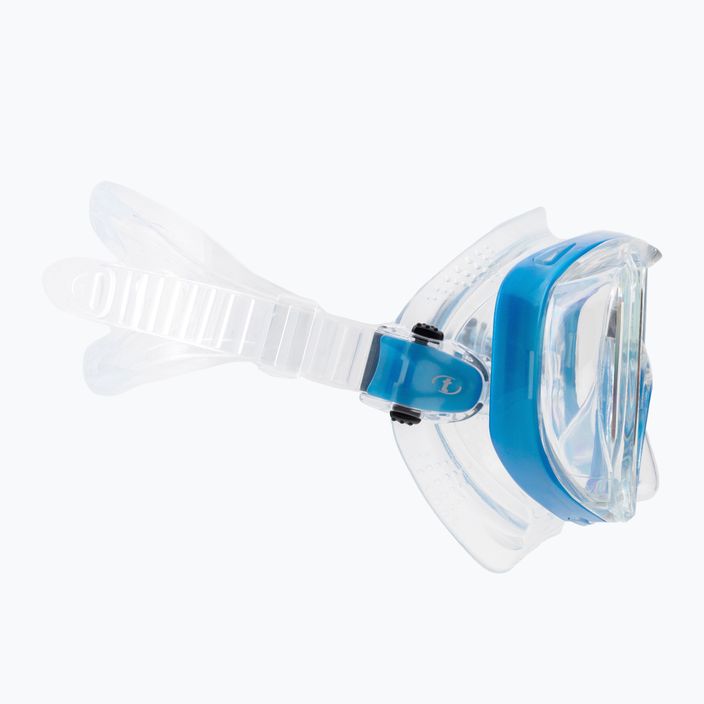 Maska do nurkowania TUSA Tri-Quest FD biała/niebieska 3