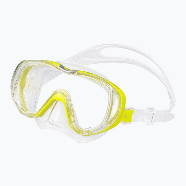 Maska do nurkowania TUSA Tri-Quest FD biała/żółta 2