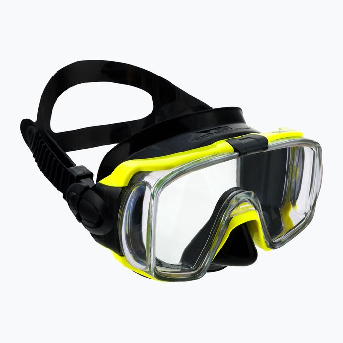 Maska do nurkowania TUSA Visio Tri-Ex żółta/czarna