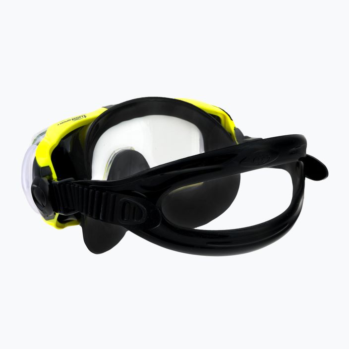 Maska do nurkowania TUSA Visio Tri-Ex żółta/czarna 4