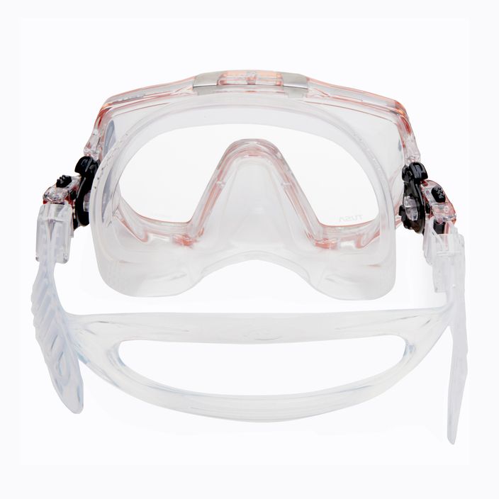 Maska do nurkowania TUSA Freedom Elite biała/pomarańczowa 5