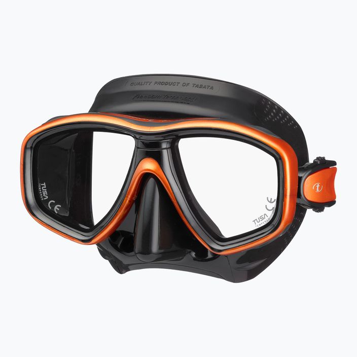 Maska do nurkowania TUSA Ceos czarna/pomarańczowa