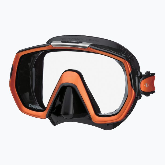 Maska do nurkowania TUSA Freedom Elite pamarańczowa/czarna 4