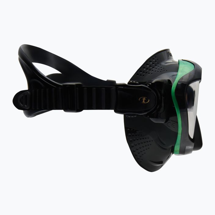 Maska do nurkowania TUSA Paragon czarna/zielona 3