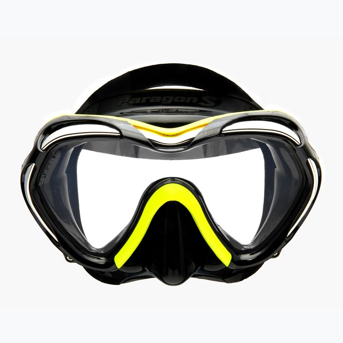 Maska do nurkowania TUSA Paragon S czarna/żółta 2