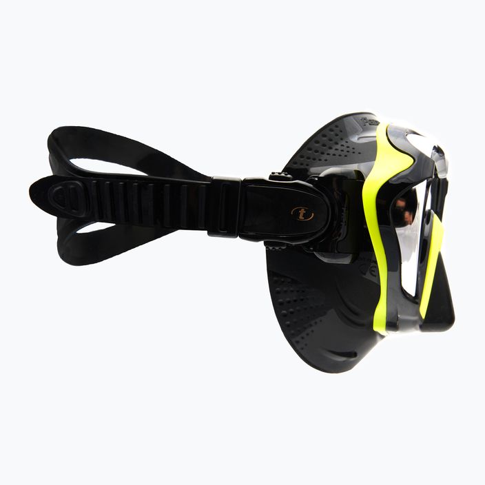 Maska do nurkowania TUSA Paragon S czarna/żółta 3