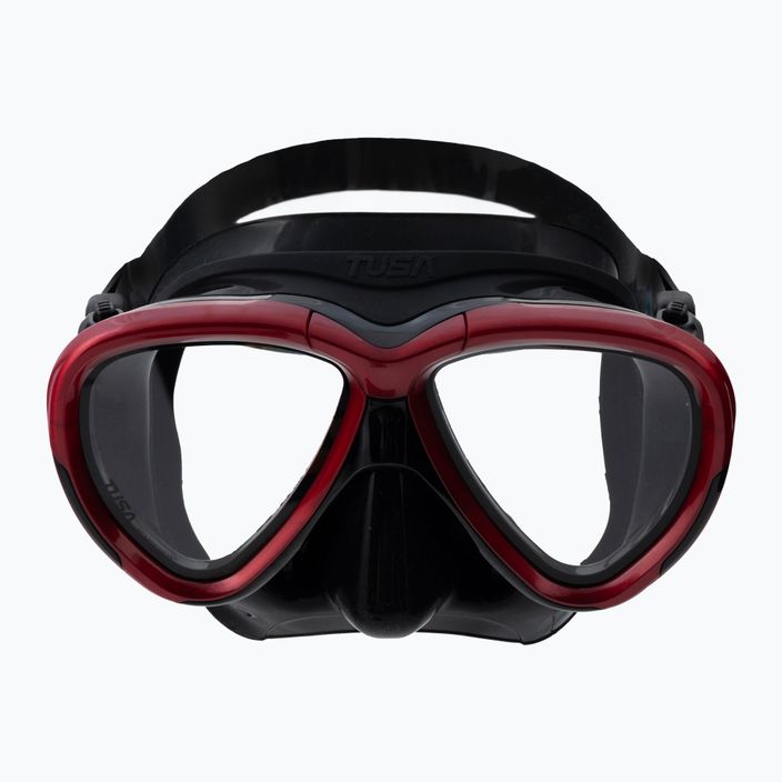Maska do nurkowania TUSA Intega czarna/czerwona 2