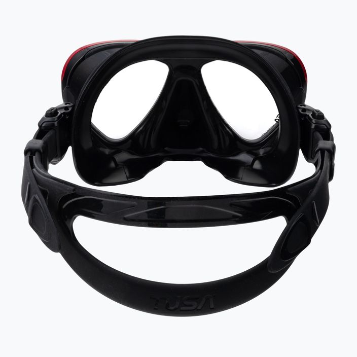 Maska do nurkowania TUSA Intega czarna/czerwona 5