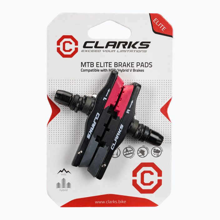 Klocki hamulcowe Clarks CPS513 MTB red/black/grey
