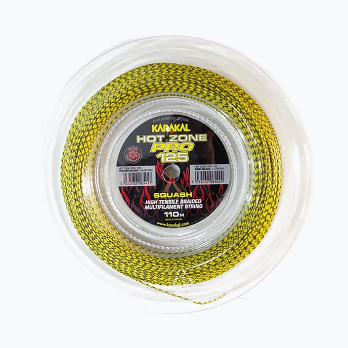 Naciąg do squasha Karakal Hot Zone Pro 125 11 m yellow/black 3