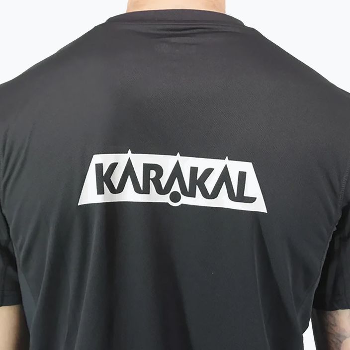 Koszulka do squasha męska Karakal Pro Tour Tee black/gray 6