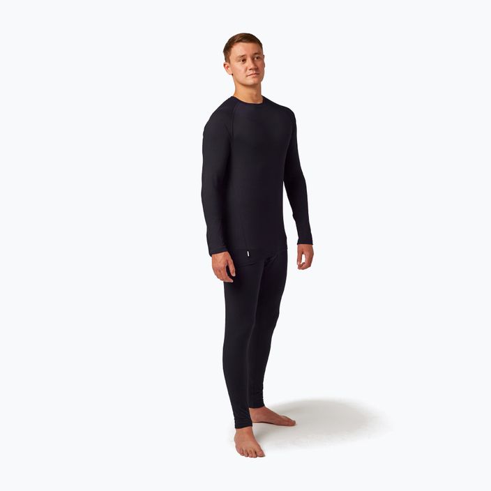 Longsleeve termoaktywny męski Surfanic Bodyfit Crewneck black 2