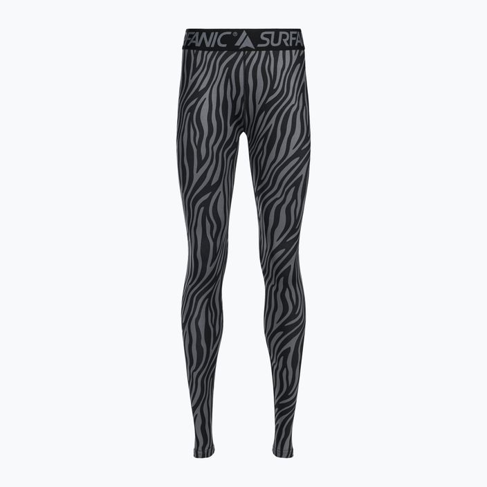 Spodnie termoaktywne damskie Surfanic Cozy Limited Edition Long John black zebra 5