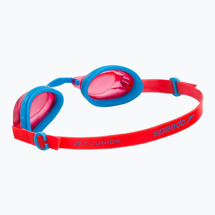 Okulary do pływania dziecięce Speedo Jet V2 C106 turquoise/lava red 5