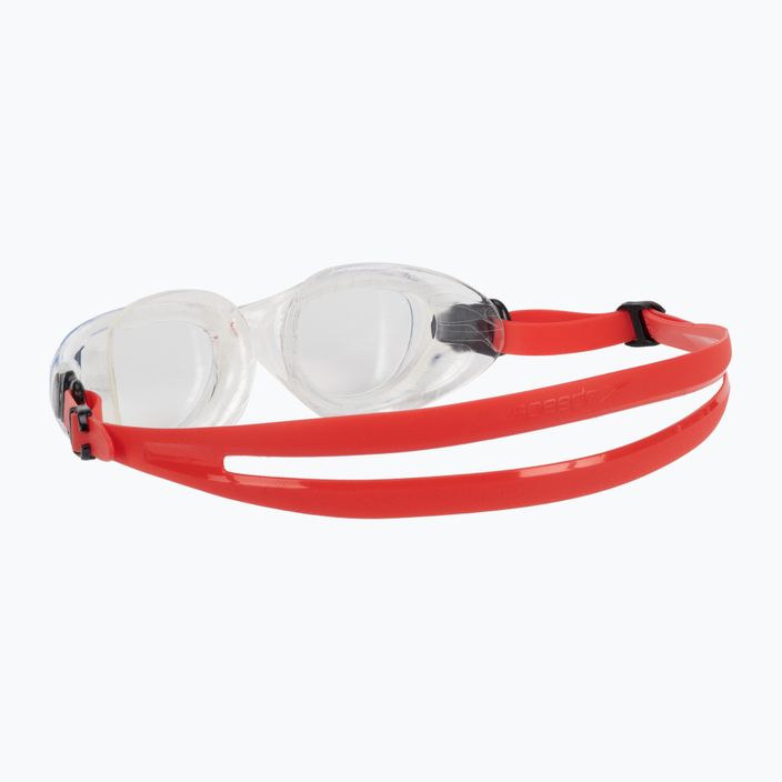Okulary do pływania dziecięce Speedo Futura Classic Junior lava red/clear 4