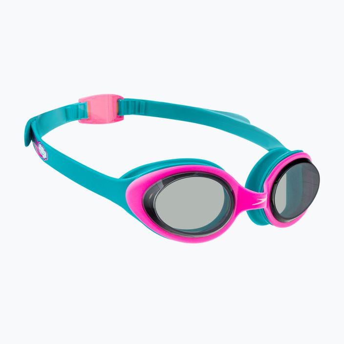 Okulary do pływania dziecięce Speedo Illusion 3D bali blue/vegas pink/nautilus hologram