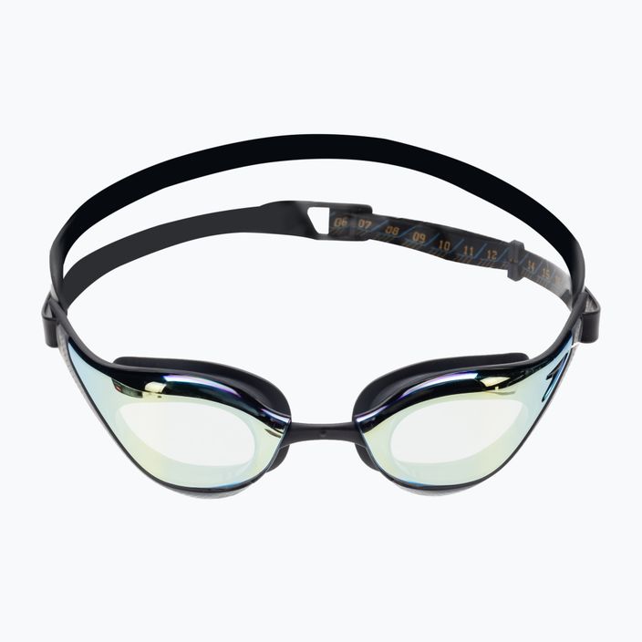 Okulary do pływania Speedo Fastskin Pure Focus Mirror black/cool grey/ocean gold 2