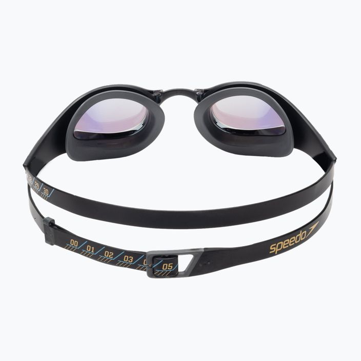Okulary do pływania Speedo Fastskin Pure Focus Mirror black/cool grey/ocean gold 5