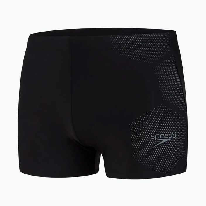 Bokserki pływackie męskie Speedo Tech Placement black/grey 4