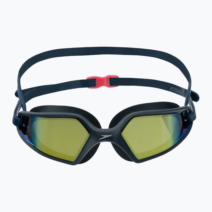 Okulary do pływania Speedo Hydropulse Mirror navy/oxid grey/phoenix red/gold 2