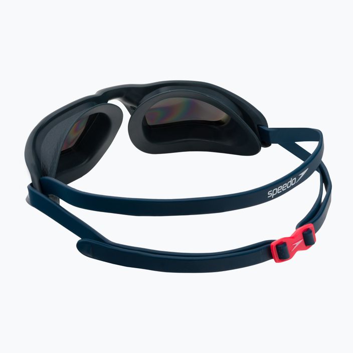 Okulary do pływania Speedo Hydropulse Mirror navy/oxid grey/phoenix red/gold 4