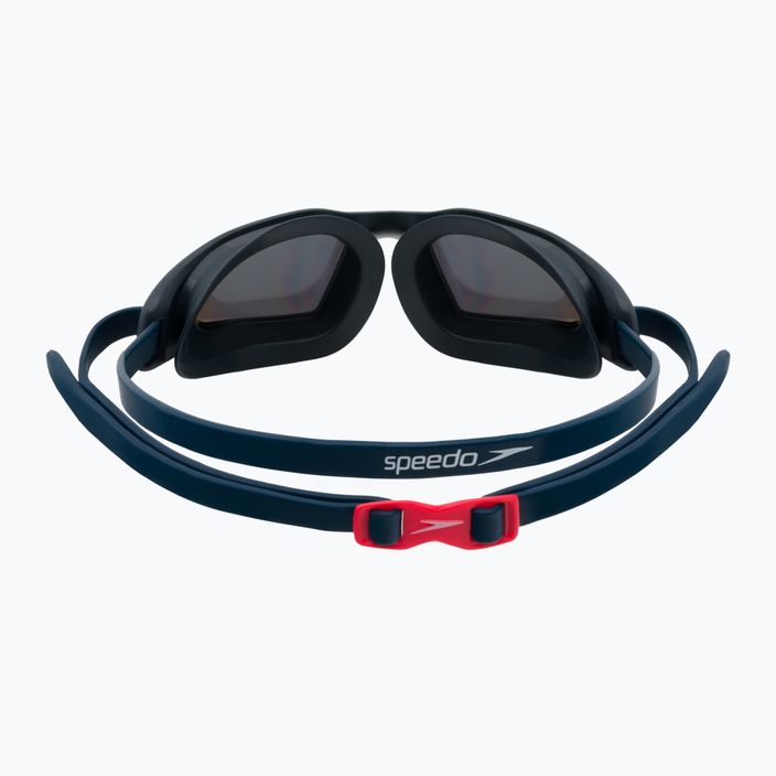Okulary do pływania Speedo Hydropulse Mirror navy/oxid grey/phoenix red/gold 5