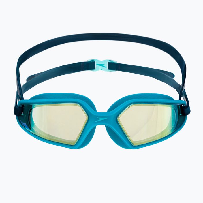 Okulary do pływania dziecięce Speedo Hydropulse Mirror Junior navy/blue bay/yellow gold 2