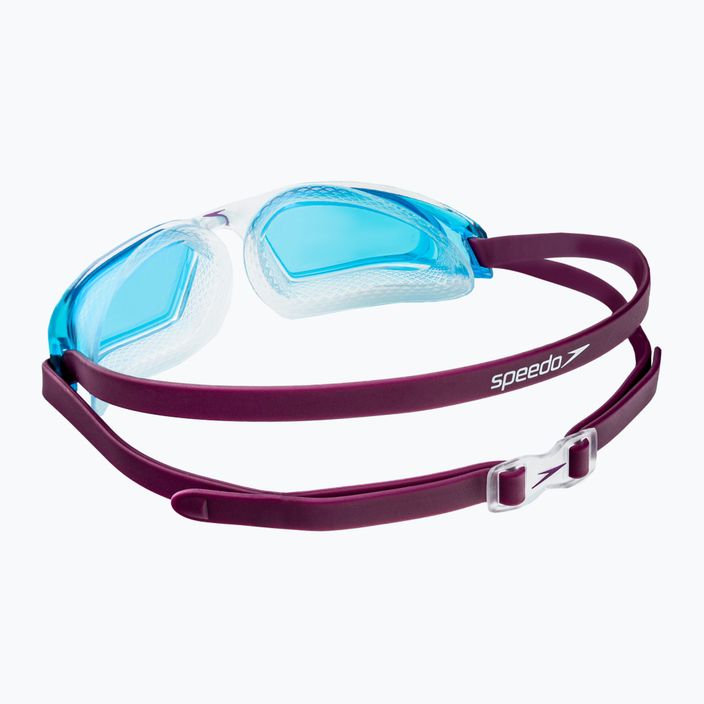 Okulary do pływania dziecięce Speedo Hydropulse deep plum/clear/light blue 4