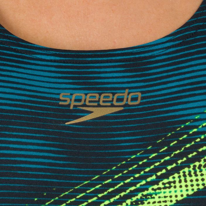Strój pływacki jednoczęściowy damski Speedo Placement Recordbreaker black/blue 6