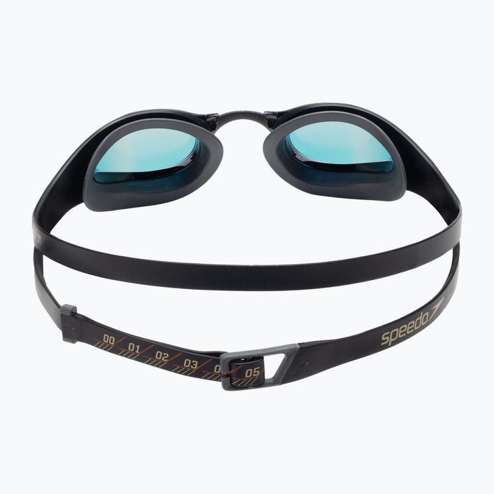 Okulary do pływania Speedo Fastskin Pure Focus Mirror black/cool grey/fire gold 5