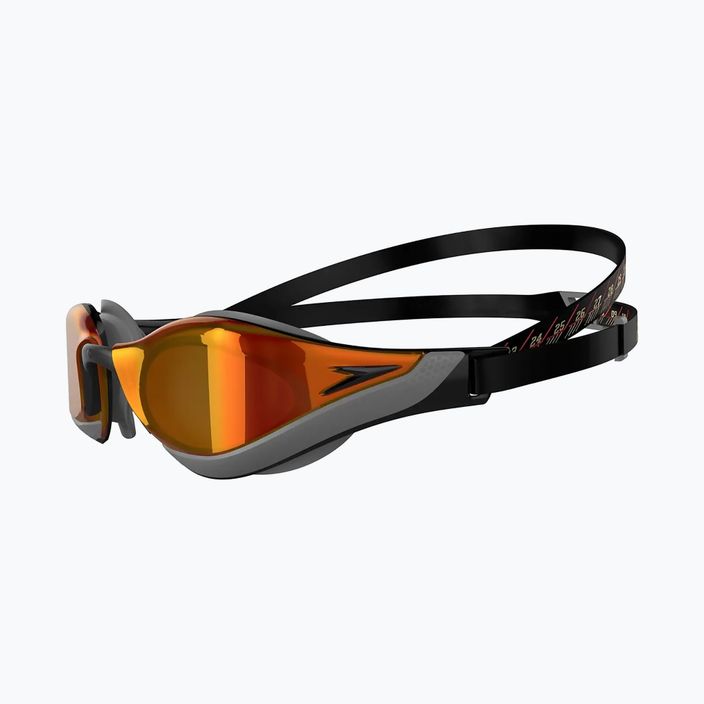 Okulary do pływania Speedo Fastskin Pure Focus Mirror black/cool grey/fire gold 7