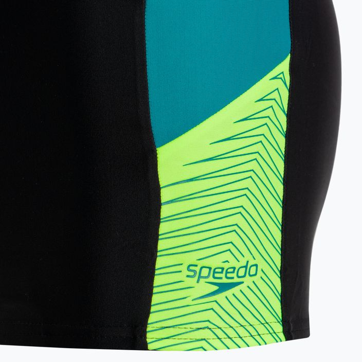 Bokserki pływackie dziecięce Speedo Dive black/green 3