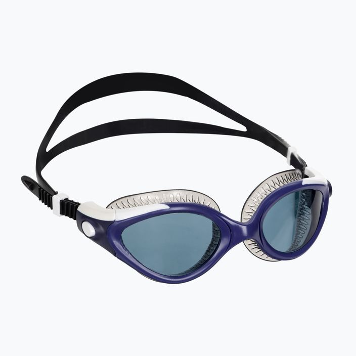Okulary do pływania damskie Speedo Futura Biofuse Flexiseal Dual Female black/true navy/white/smoke