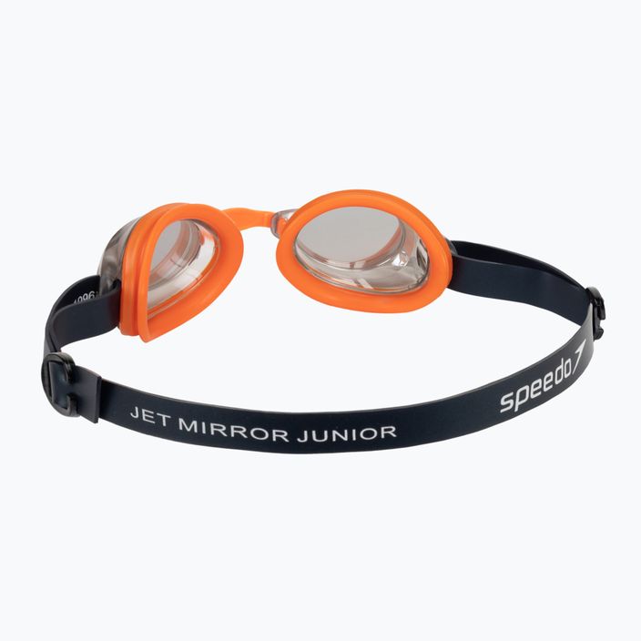 Okulary do pływania dziecięce Speedo Jet Mirror Junior navy/volcanic orange/chrome 4
