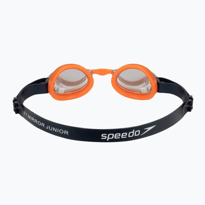 Okulary do pływania dziecięce Speedo Jet Mirror Junior navy/volcanic orange/chrome 5