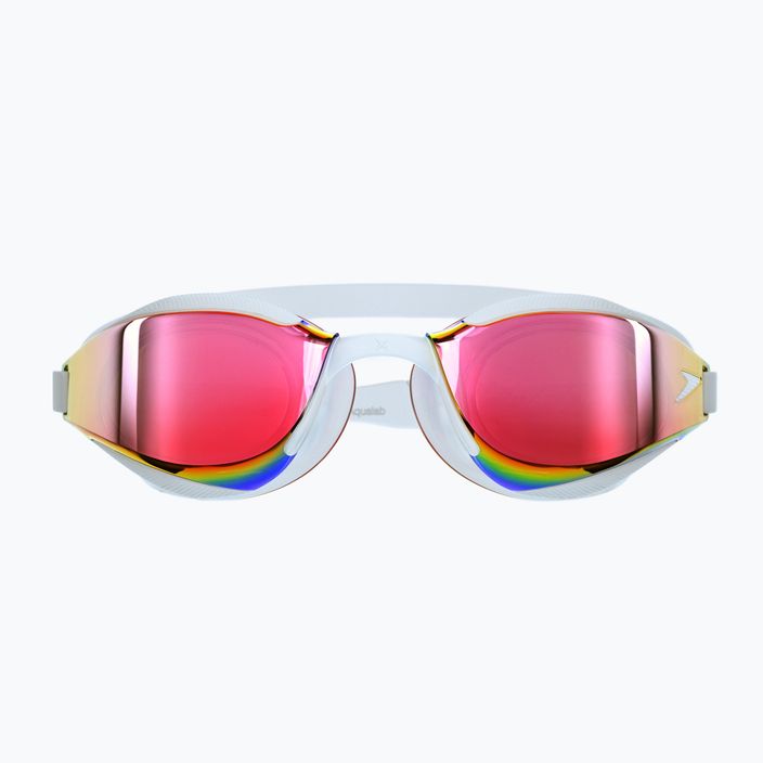 Okulary do pływania Speedo Fastskin Hyper Elite Mirror white/oxid grey/rose gold 7