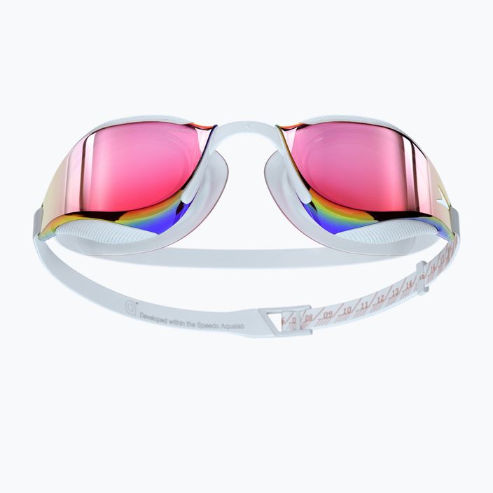 Okulary do pływania Speedo Fastskin Hyper Elite Mirror white/oxid grey/rose gold 8