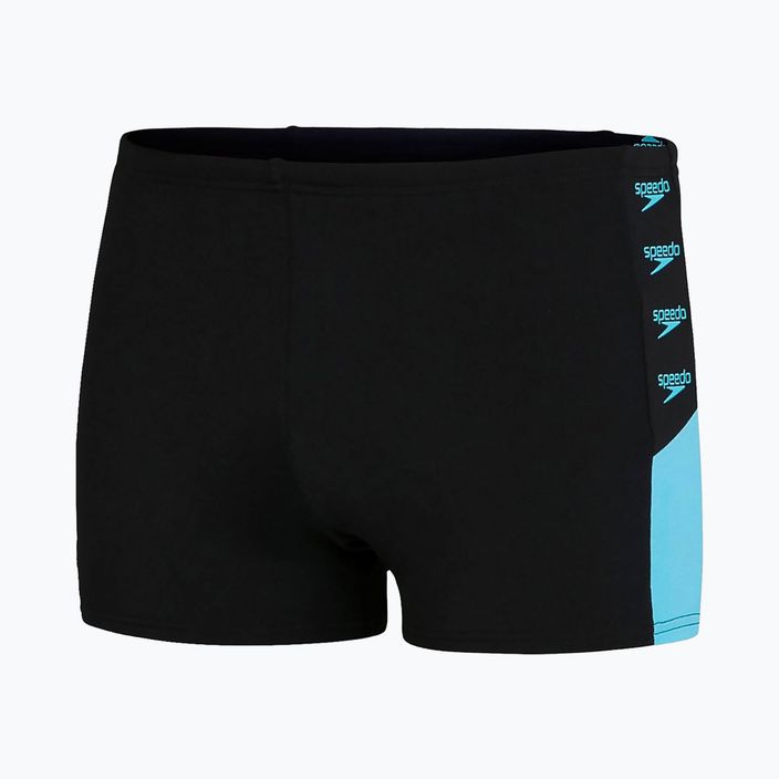 Bokserki kąpielowe męskie Speedo Boom Logo Splice black/blue 5
