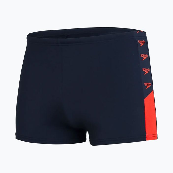 Bokserki pływackie męskie Speedo Boom Logo Splice navy/red 5