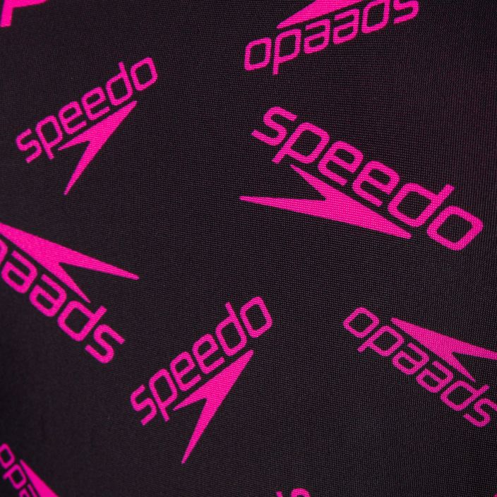 Strój pływacki jednoczęściowy damski Speedo Boom Logo Allover Medalist black/purple 3