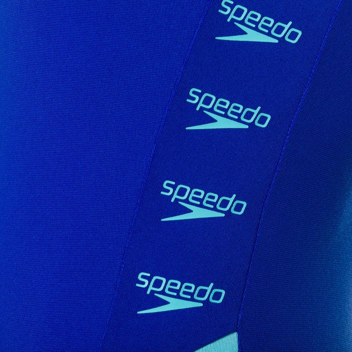 Strój pływacki jednoczęściowy damski Speedo Boom Logo Splice Muscleback blue/blue 9