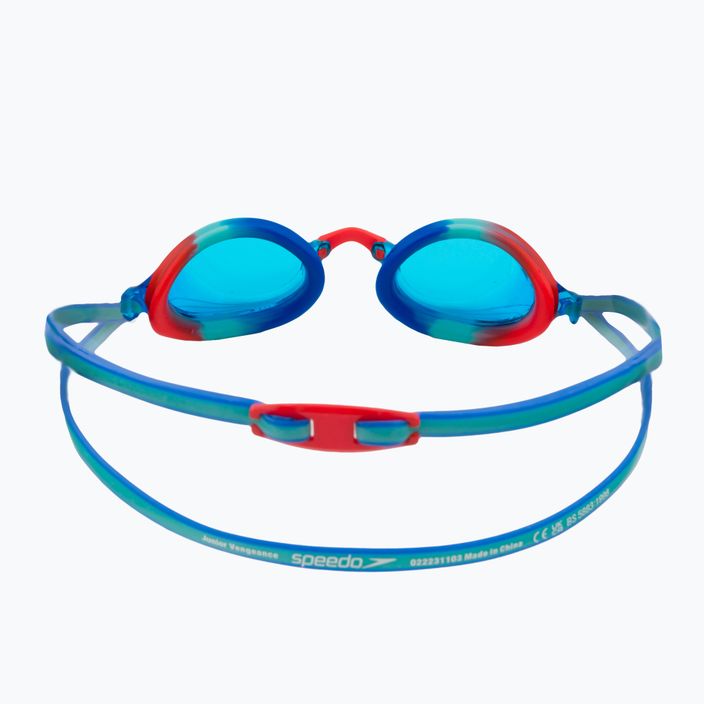 Okulary do pływania dziecięce Speedo Vengeance tile/beautiful blue/lava red/blue 4