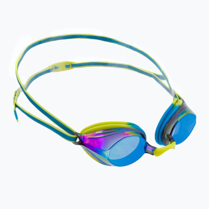 Okulary do pływania dziecięce Speedo Vengeance Mirror pool blue/atomic lime/ocean blue